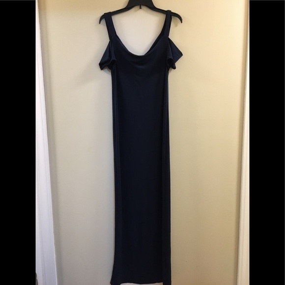 Jillian Maternity Cold Shoulder Maxi Dress H. - Picture 2 of 8